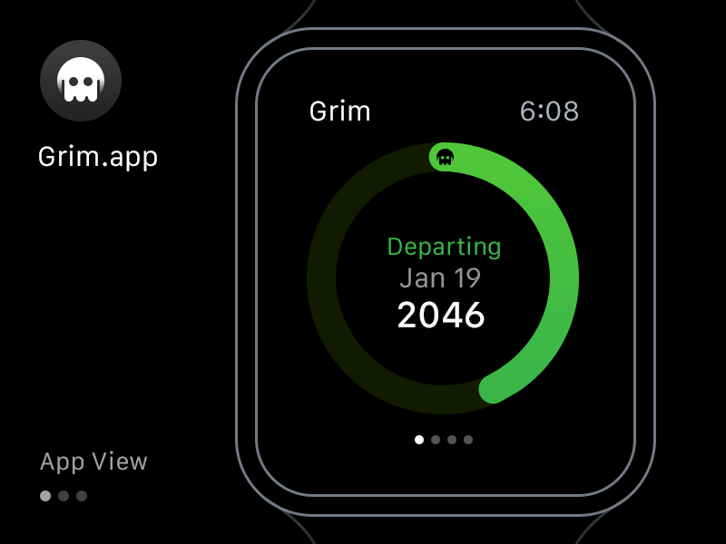 Grim Apple Watch App