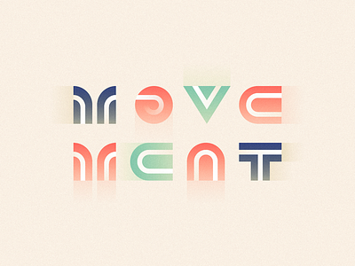 Movement letters movement neon