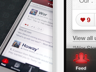 Word Feed clean dictionary ios retina white