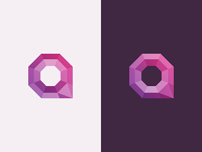 Q logo purple q