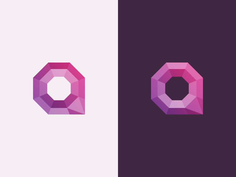 Q logo q purple