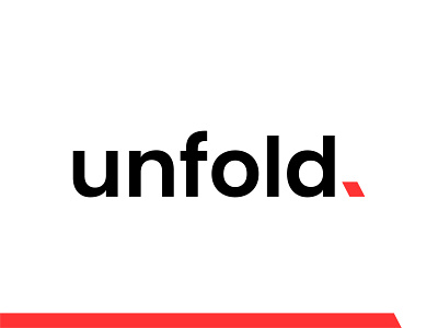 Unfold Logo Design brand branding clean design illustrator lettering logo logodesign logotype minimal type typography vector