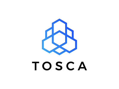 Tosca storage company logo brand branding clean design icon illustrator isometric logo logo design minimal vector web
