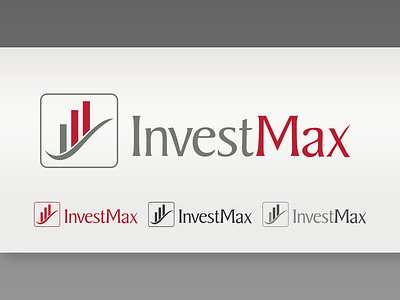 logo Horizontal InvestMax branding design logo