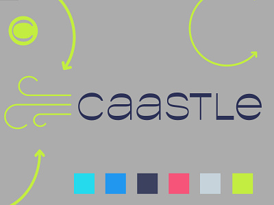 caastle identity study branding identity logo typography