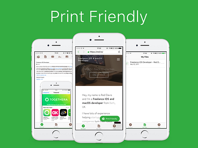 Print Friendly ios