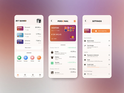Mobile app for bank services app bank branding design finance ui