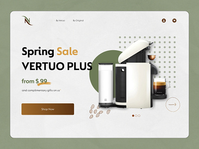 Landing Page branding coffee design illustration landing page design ui design