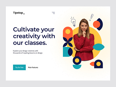 Tipstop_ Landing page (Hero image) design flat illustration landing page logo vector