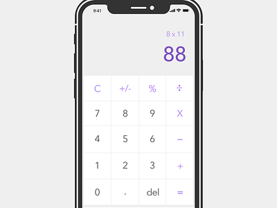 Day 4 - Calculator dailyui design ui ux