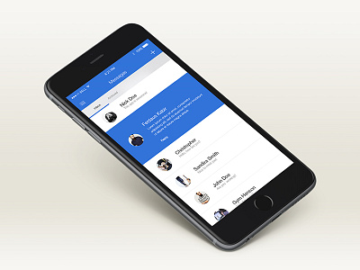 Messages Screens Blu app blu design interaction interactive interface ios ui