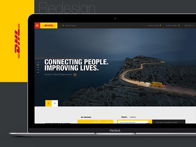 DHL Website Redesign (Fun Project)