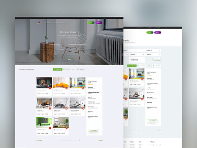 Search Page for Developments Direct design developments housing interface interior landing real estate search tool ui ux web