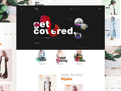 Online Hijab's Store Design