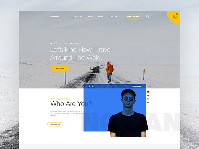 Personal Blog Page Design (Landing) design e commerce freelance landing minimal page project shop ui ux