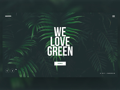 Daily Shot 3 clean forest green interface landing minimal page travel ui uidesign ux