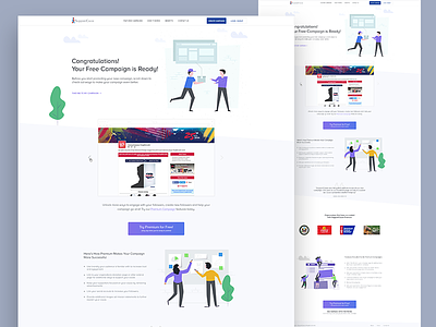 iSupportCause Lading page Redesign app clean creative design designer hire interface landing landing page minimal page redesign typography ui ux visual web
