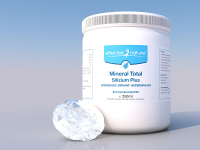 Mineral Total 4d c4d can cinema diamant mineral plastik silizium