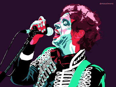 cerati artwork character characterdesign design digital 2d digital art digitalillustration illustration music music player pixel