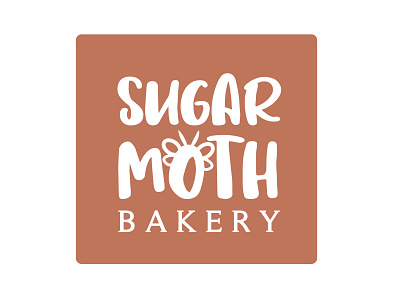 Sugar Moth Bakery Logo branding design logo typography vector