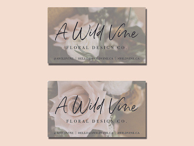 A Wild Vine Business Card MockUp