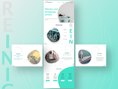 Laundry Landing branding cleaning design germany landing laundry ui ux website