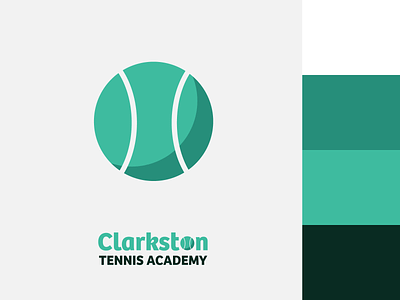 Clarkston Tennis Academy Branding art branding design flat icon logo minimal type typography vector