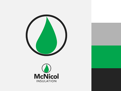 McNicol Insulation Branding Project art branding circle construction design environmental flame flat heating icon industry insulation leaf logo minimal simple type typography vector