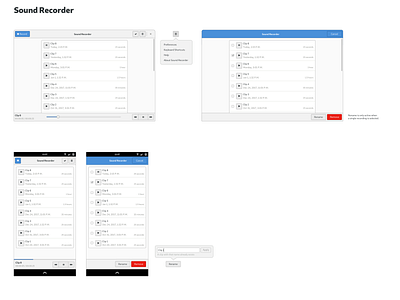 Sound Recorder (redesign) desktop gnome linux responsive design ui ux