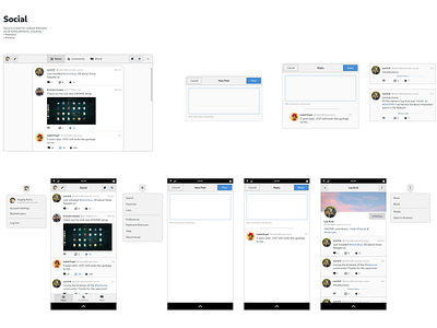 GNOME Social desktop gnome linux responsive design ui ux