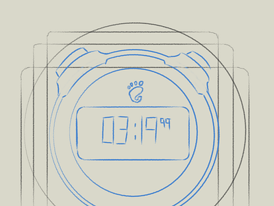 Timetrack Icon Sketch drawing gnome icon linux mypaint