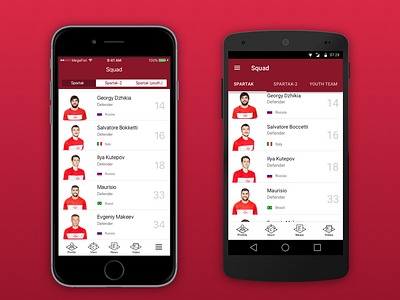 fcsm apps redesign concepts android app fcsm guidelines ios moscow spartak