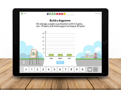 Works for educational platform eco game game designer games illustrations illustrator ipad math primary ux