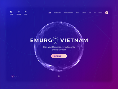 #Exploration - Emurgo / Landing page bitcoin blockchain design ethereum inspiration site ui ux website design