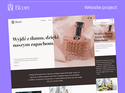 Bloom perfume shop / Website design