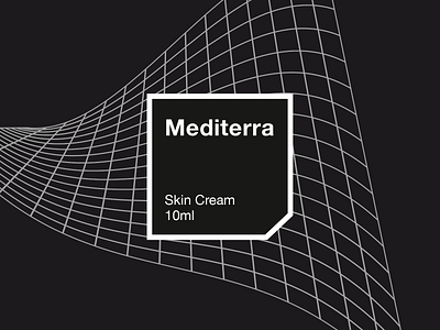 Mediterra Branding box brand cosmetics design grid helvetica lines product