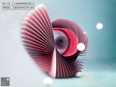 EXPI ::/ Warpdrive // 3d abstract cinema4d daily future geometric interface render shapes space