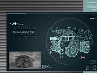 Rio Tinto - Mine of the Future 3d hud interactive interface mine resource screen technology truck ui ux