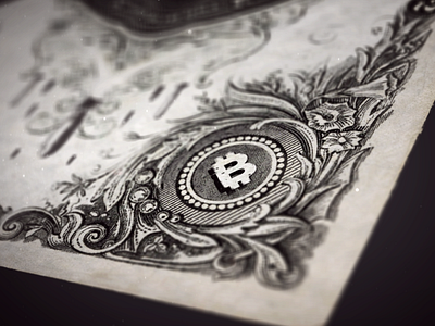 Bitcoin bank note 3d bitcoin crypto flowers money motion graphics old