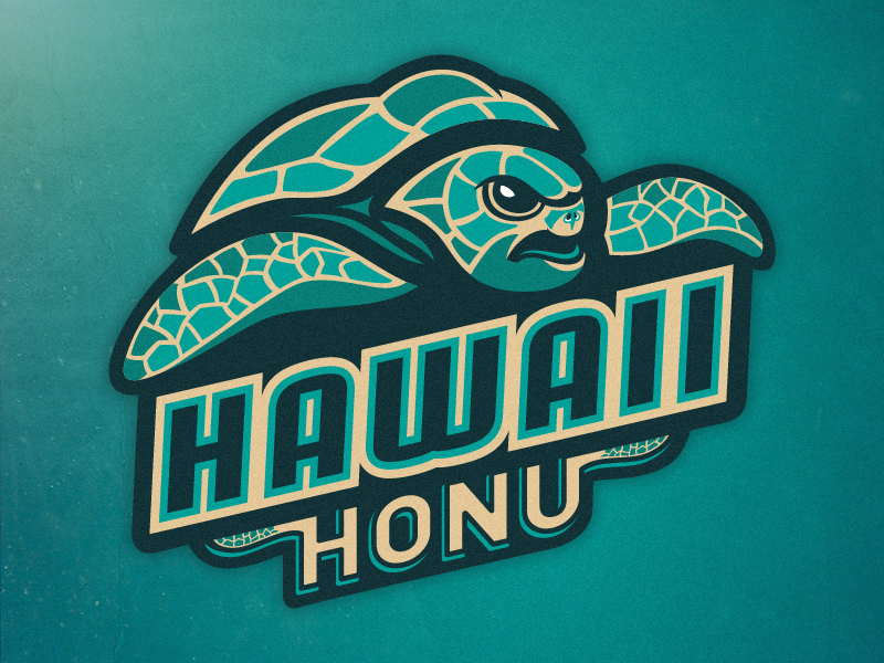 Hawaii Honu Primary Logo Concept By Daniel Otters On Dribbble