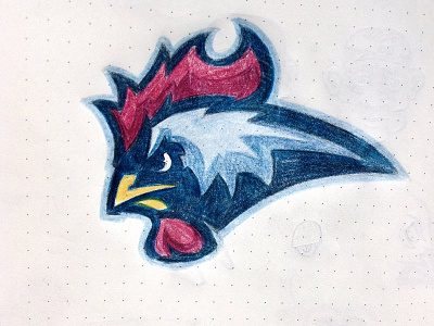 Rooster Sportslogo Sketch crayon rooster roosters sketch sportslogo