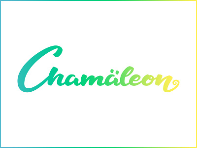 Chamäleon chameleon concept handlettering practice sketch typo typography