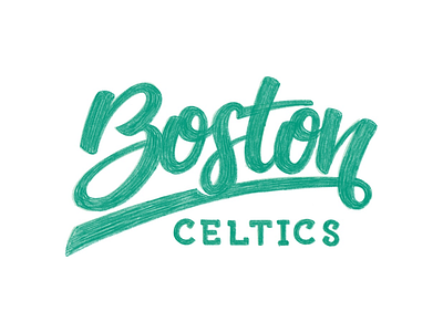 Handlettering workout- Boston Celtics