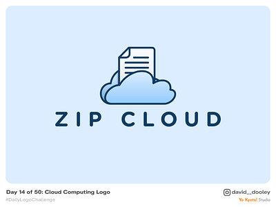 Daily Logo Challenge | Day 14 - Cloud Computing Logo branding daily logo challenge design identity identity design logo logo design