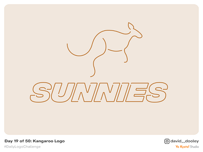 Daily Logo Challenge | Day 19 - Kangaroo Logo branding daily logo challenge design identity identity design logo logo design