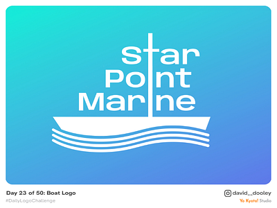 Daily Logo Challenge | Day 23 - Boat Logo branding daily logo challenge design identity identity design logo logo design