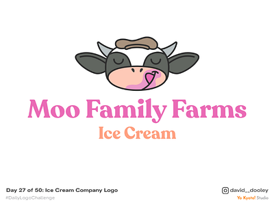 Daily Logo Challenge | Day 27 - Ice Cream Company Logo branding daily logo challenge design identity identity design logo logo design