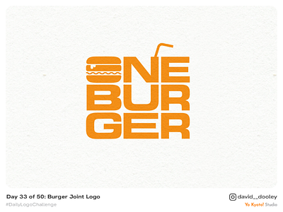 Daily Logo Challenge | Day 33 - Burger Joint Logo