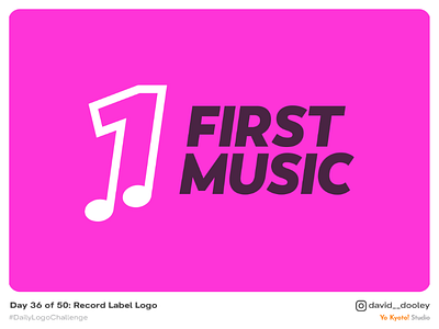 Daily Logo Challenge | Day 36 - Record Label Logo