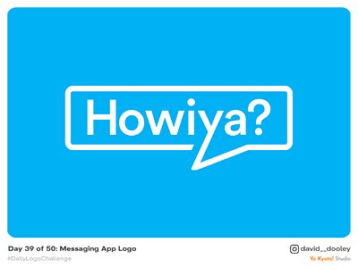 Daily Logo Challenge | Day 39 - Messaging App Logo branding daily logo challenge design identity identity design logo logo design